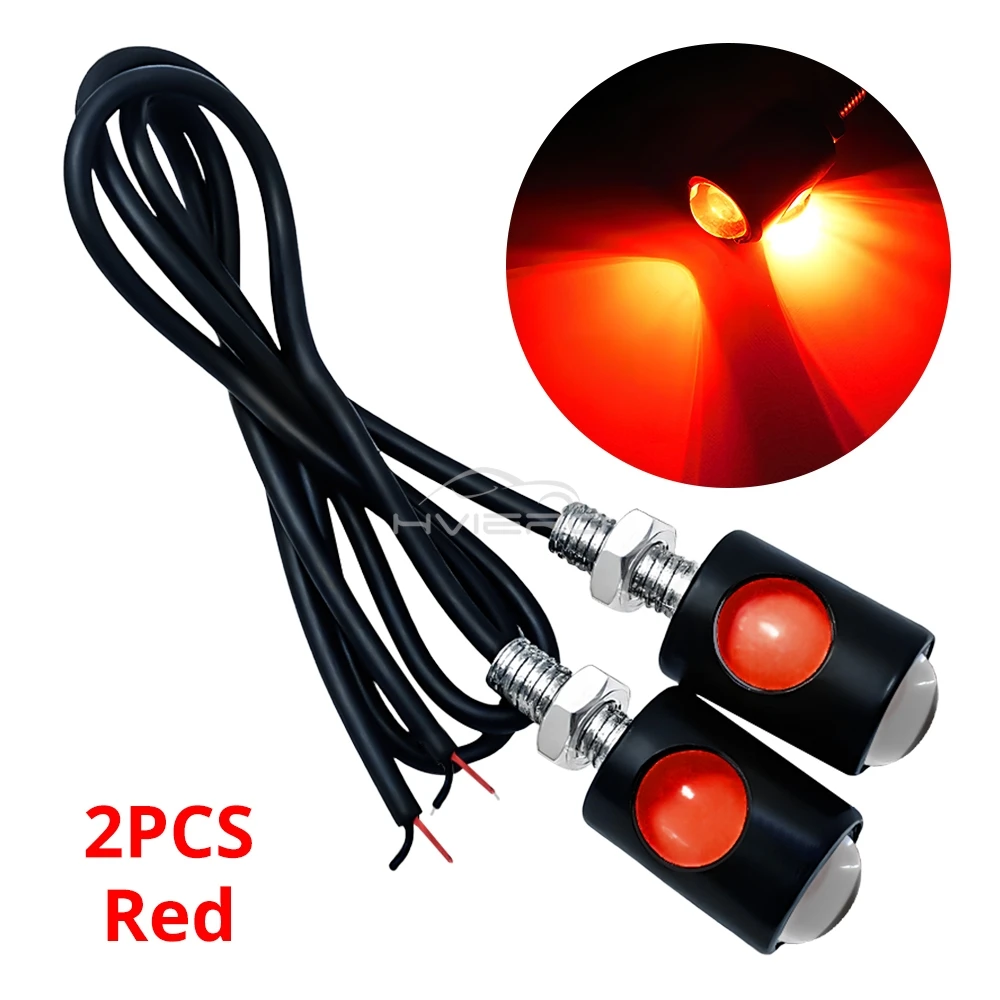 

2 шт., светодиодные мотоциклетные автомобильные дневные ходовые огни Eagle Eye, супер яркий указатель поворота, номерной знак, задний фонарь заднего хода, габаритная лампа