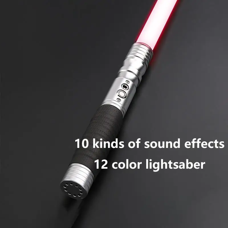 

109cm Retractable Laser Sword Rgb Color Change 10 Kinds Of Sound Effects Luminous Toys Can Be Combined Double Sword