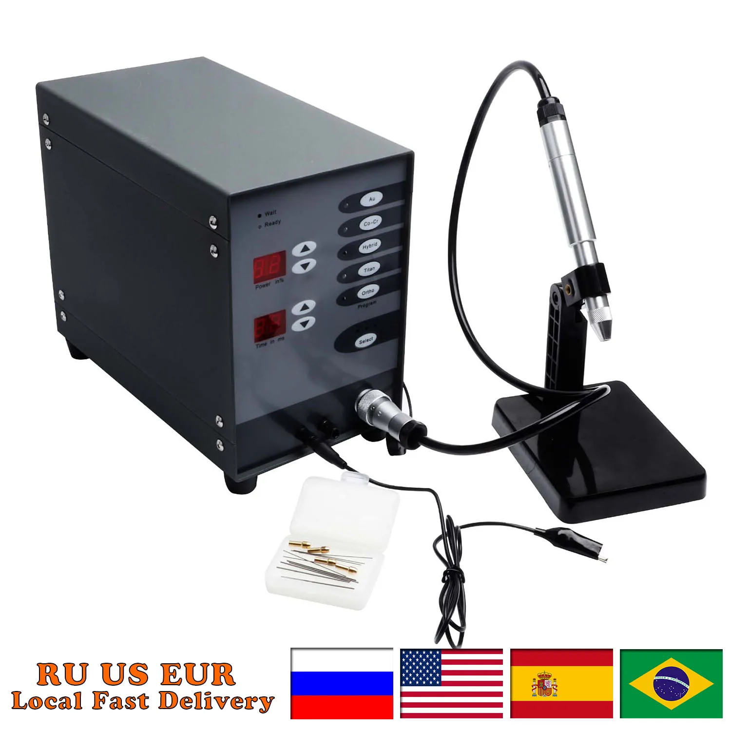 High Power Automatic Spot Welding Machine Dental Stainless Steel Numerical Control Touch Pulse Argon Arc for Soldering Jewelry