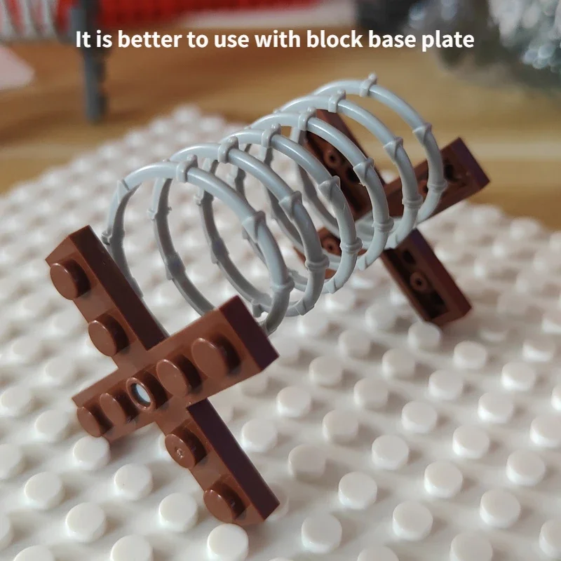 Строительный блок MOC военные аксессуары препятствия военная сцена совместим с