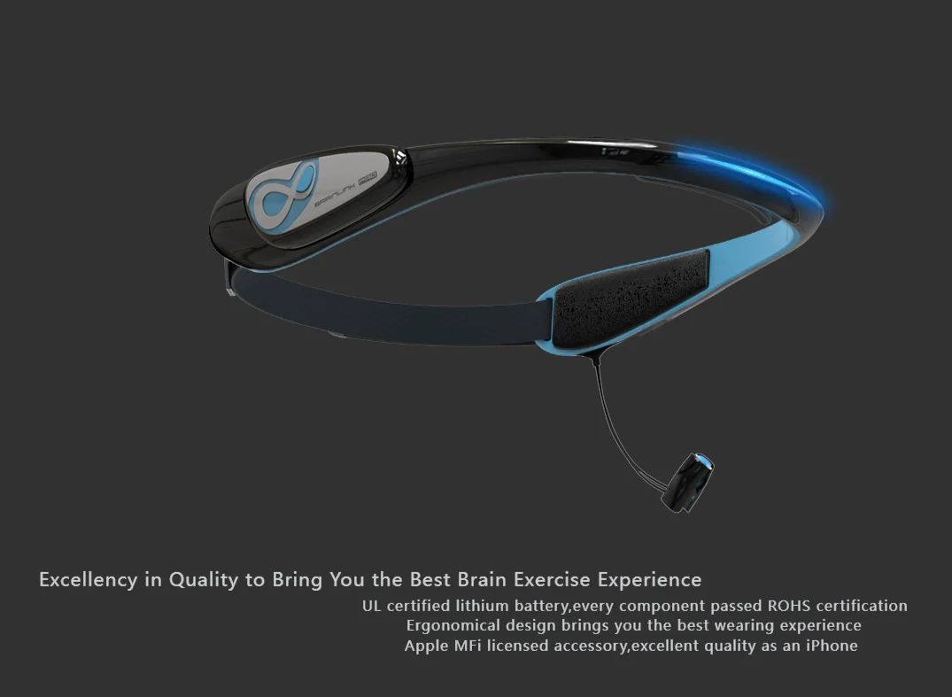 Фото BrainLink Pro Новая версия: ЭЭГ-гарнитура для управления мышлением, тренажер для концентрации внимания с монитором сердечного ритма и температуры, Brainwave №4