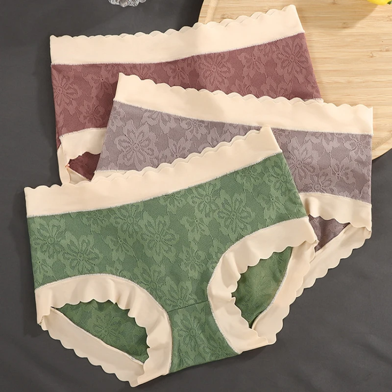 

Новые Мягкие Бесшовные тонкие трусики, женские сексуальные кружевные эластичные дышащие трусики с низкой талией, женское нижнее белье, быс...