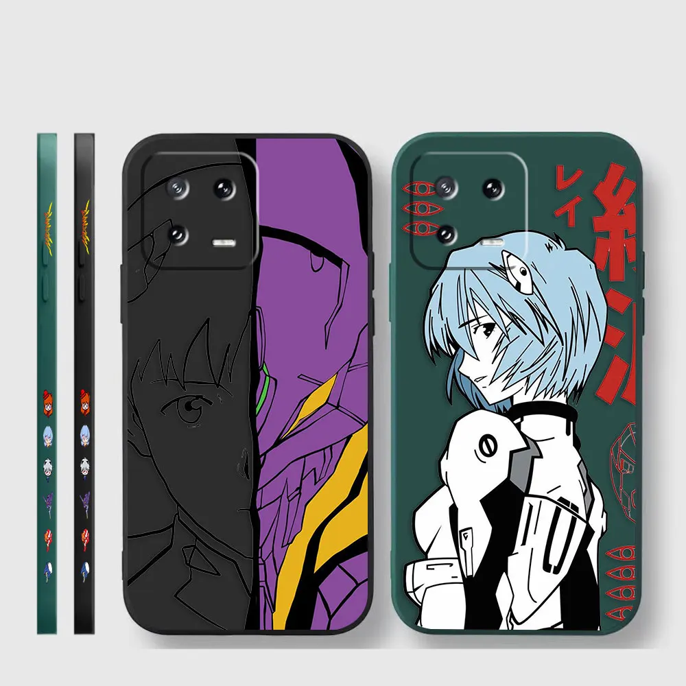 Case For Xiaomi PCOO F3 F4 F5 M3 M4 M5 X3 X4 X5 MIX 4 Black Shark 4 5 GT Pro 4G 5G Case Funda Cqoue Shell Anime E-Evangelion 02