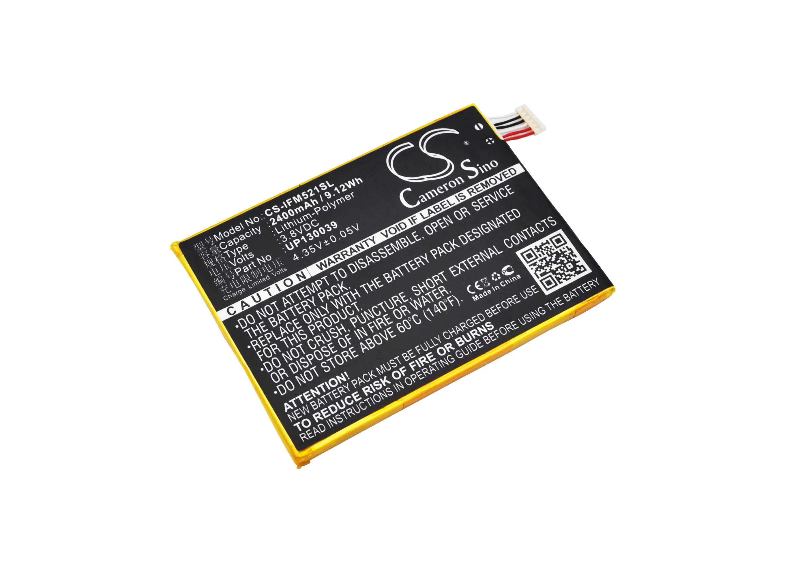 

CS 2400mAh / 9.12Wh battery for Infocus M521 UP130039