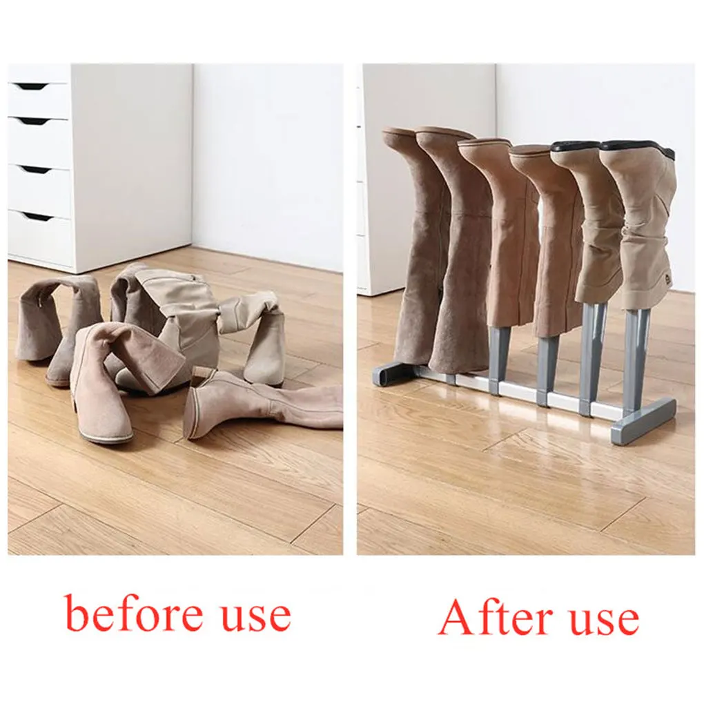 Boot Storage Rack Household Footwear Organizer Vertical Shoe Stand Tools Multi-slot Boots Racks Long Shoes Holder images - 6