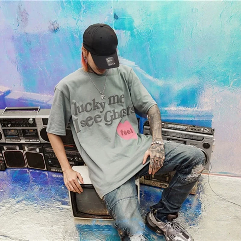 CPFM дети знакомство призрак Канье любовь футболка пара пенопластовые буквы с