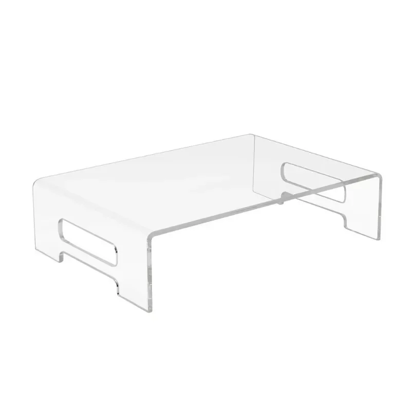 

Monitor Stand Acrylic Heavy-Duty Laptop Riser Computer Desktop Stand Desk Display Tray Shelf Bed Tray with Carry Handles