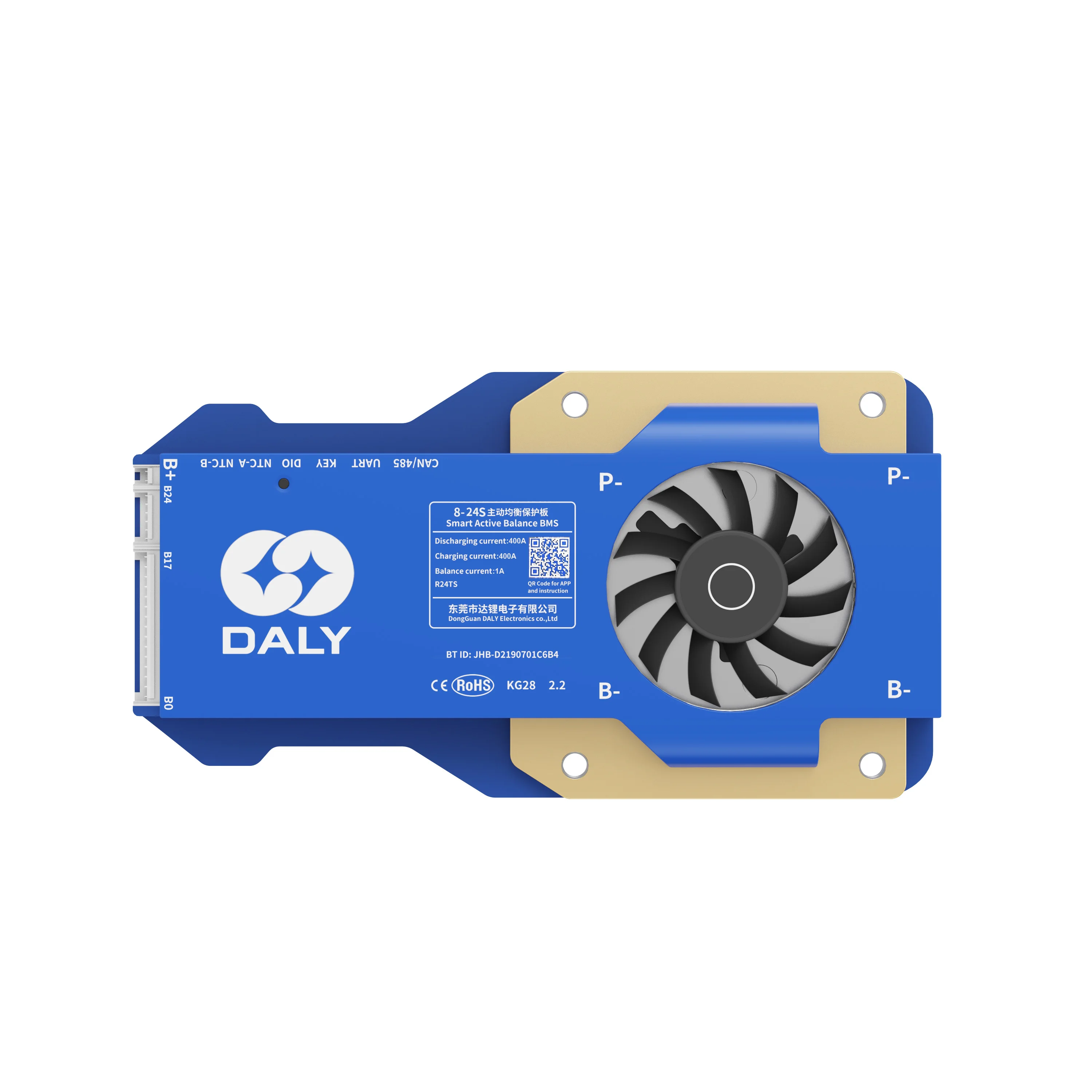 Фото Daly Active Balance Bms 4S 12V 16S 48V 24S 72V для электрических вилочных тележек для гольфа 3S-24S 4 400A Smart BMS с WIFI/CAN/WIFI/LCD №3