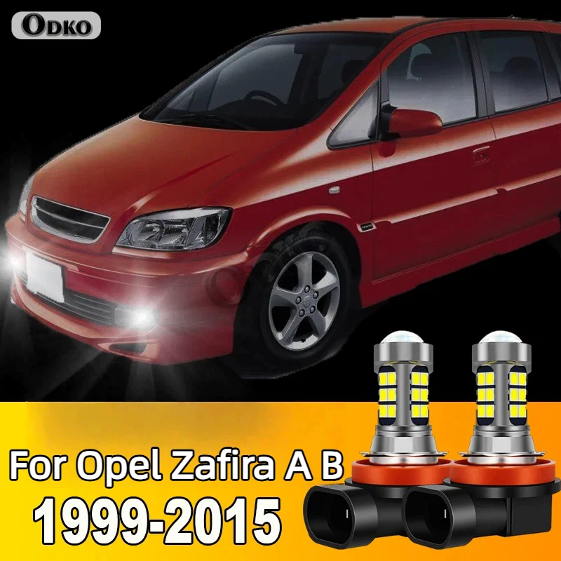 Фото 2 шт. светодиодные лампы для передних противотуманных фар, аксессуары для Opel Zafira A B 1999-2015 2004 2005 2006 2007 2008 2009 2010 2011 2012 2013 2014 №1