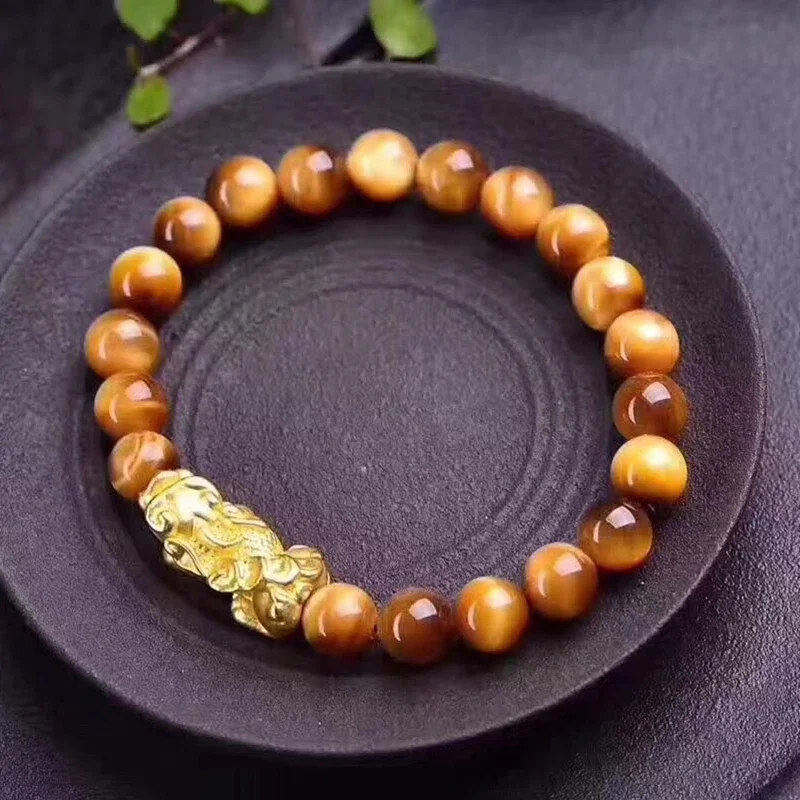 

Wholesale JoursNeige Tiger Eye Natural Stone Bracelets 10mm Round Beads Pi Xiu Bracelets for Women Energy Stone Jewelry