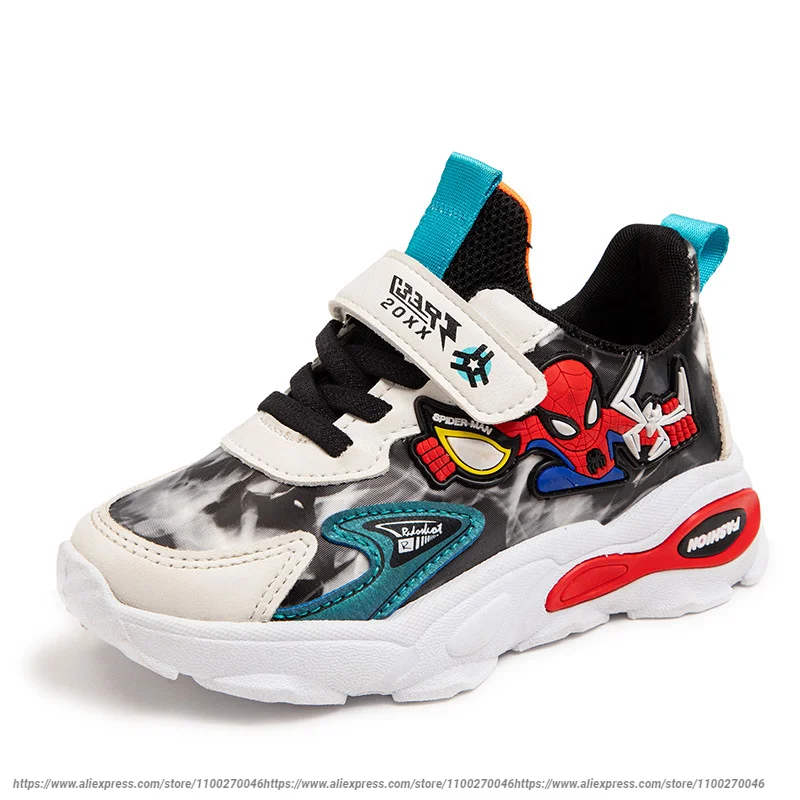 

Disney Children Cartoon Cartoon Boy Girl Sliding Soft Casual Shoes Sports Student Running Sneaker Size 15.8-22.5cm