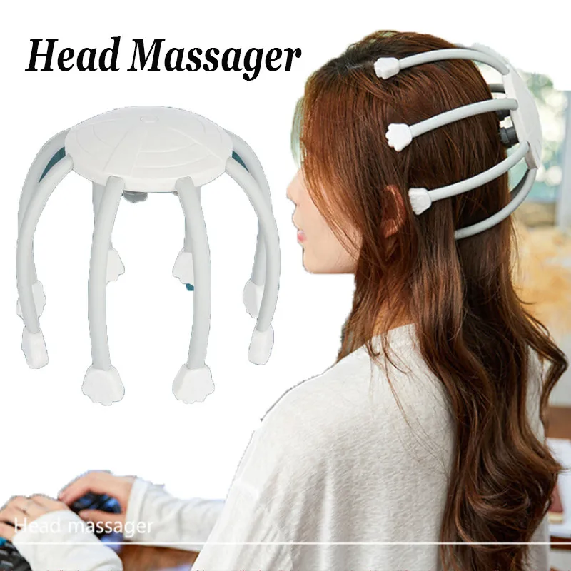 

electric head massager scalp massager Electric massager head massager scalp Antistress Meridian muscle Massager for head relax