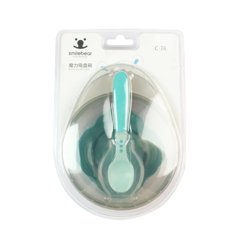 

Baby Suction Bowl with Lid Feeding Bowl Sucker Bowl Baby Led Weaning Food Plates