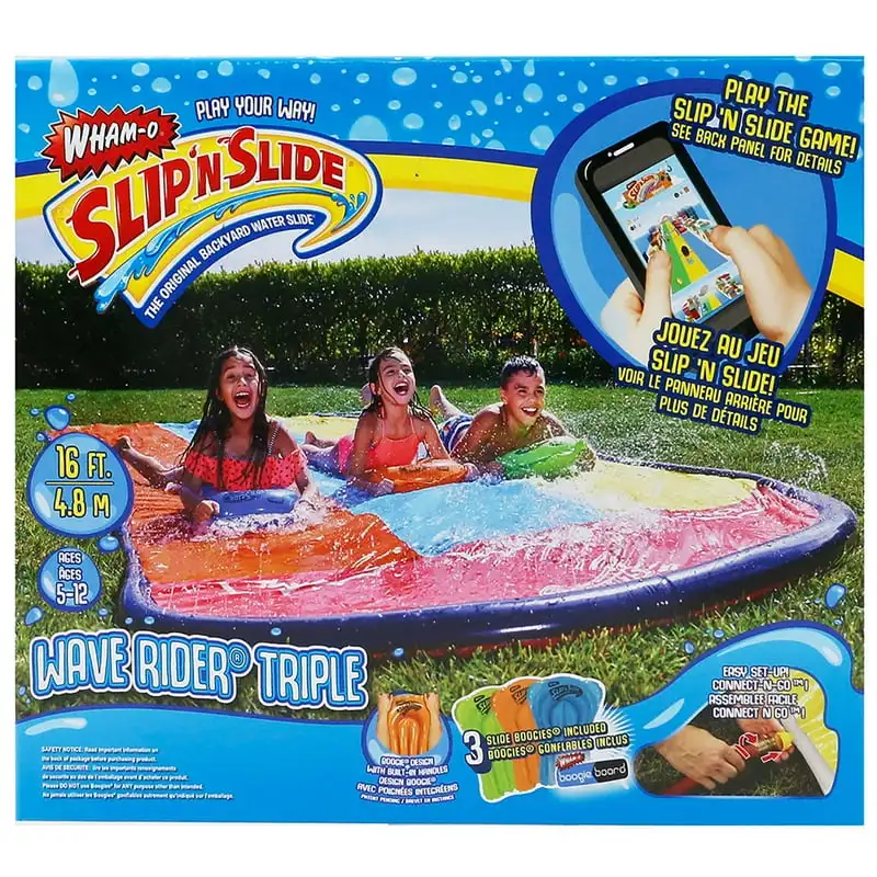 

'N Slide Wave Rider Tripple водная горка-16 футов в длину с 3 досками Boogie Dtf обертки для чашек D наклейка на движение аниме Bogg bag charms U