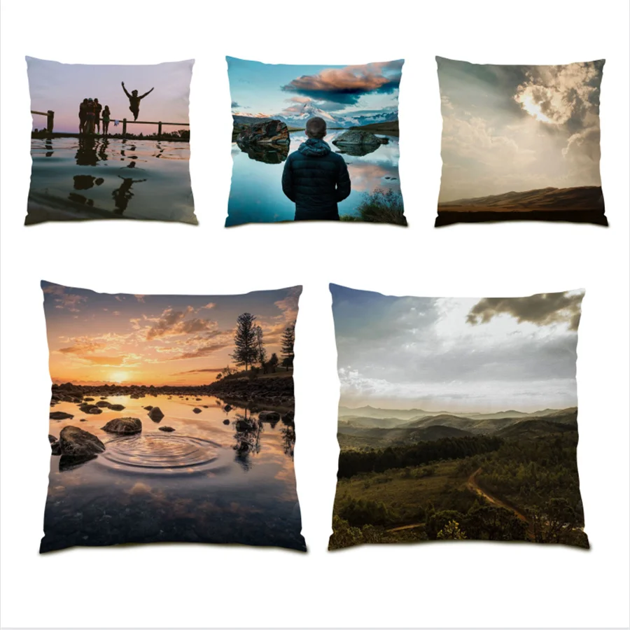 

Cushion Covers 45x45 Cushions Cover Real Picture Velvet Fabric Beautiful Pillowcase Comfortable Polyester Linen Home Decor E0796