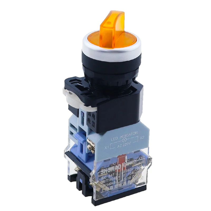 1 шт. светодиодный кнопочный переключатель с лампой 22 мм