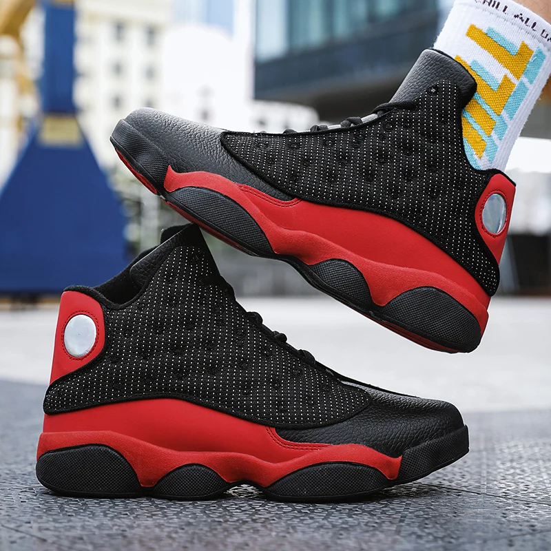 

Trend high-top men's basketball shoes Wear-resistant non-slip basketball training shoes Juvenile street basketball shoes