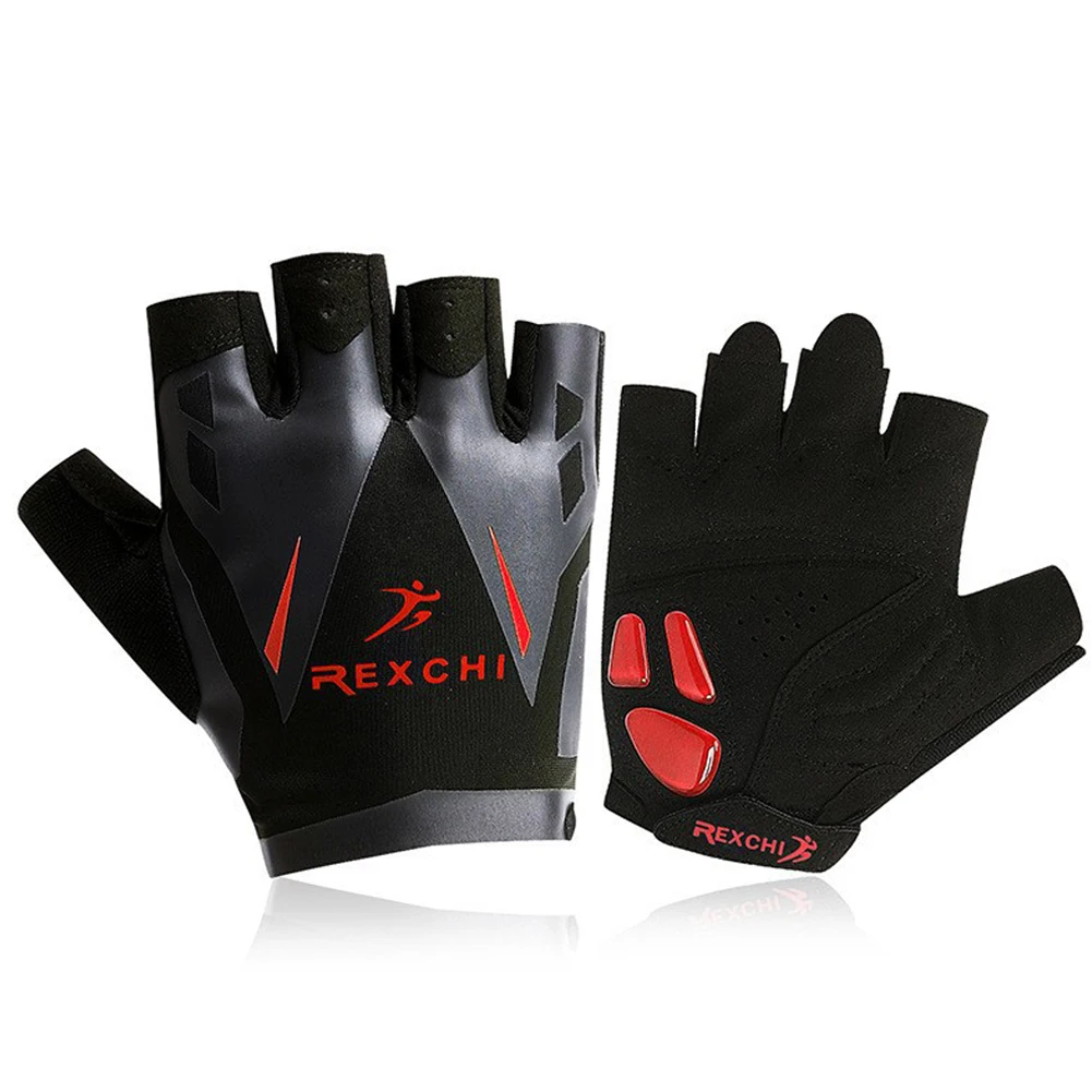 

Gym Fitness Gloves Half Finger Non-Slip Weight Lifting Cycling Gloves Breathable Shockproof Anti-Sweat Mittens For Gym Fishing