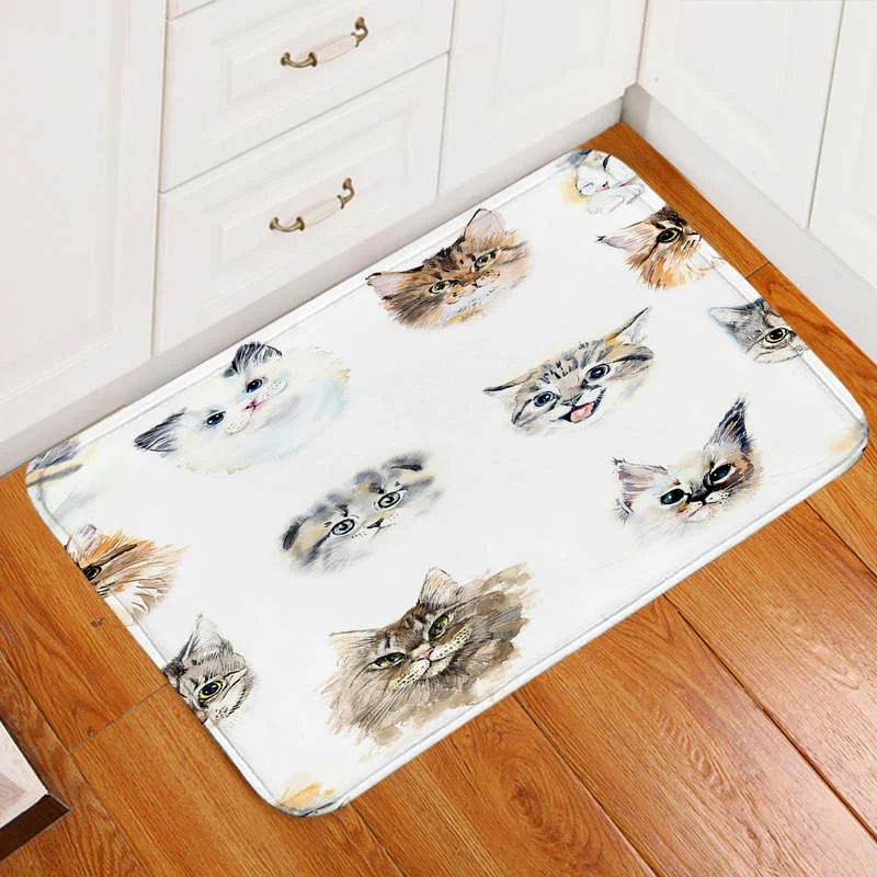 

Дверной коврик, коврик, напольный коврик, нескользящий коврик для ног, для коридора, кухни, спальни, балкона, для ванной комнаты, белый дверно...