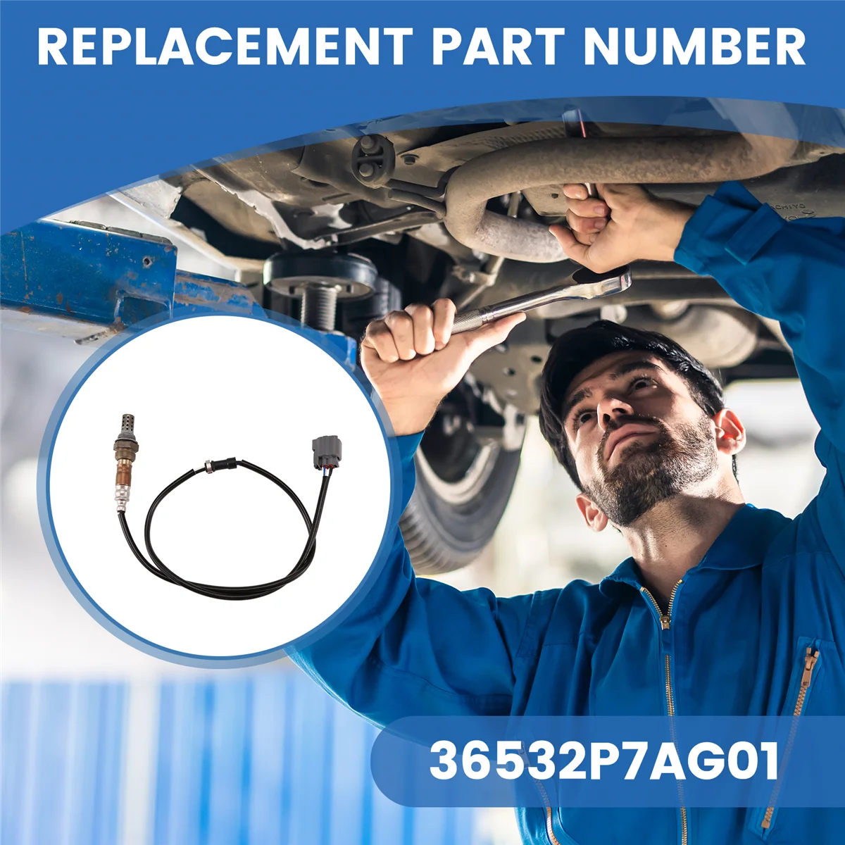 Нижний датчик кислорода 36532-PLD-003 36532PLD013 для Honda Civic VII седан (ES ET) 1.4 I (ES4) 2000-2005 гг.