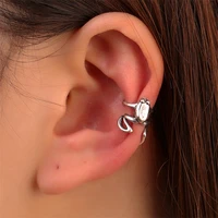 old punk metal frog ear clip european and american fashion retro ear clip without ear hole single high end simple earrings