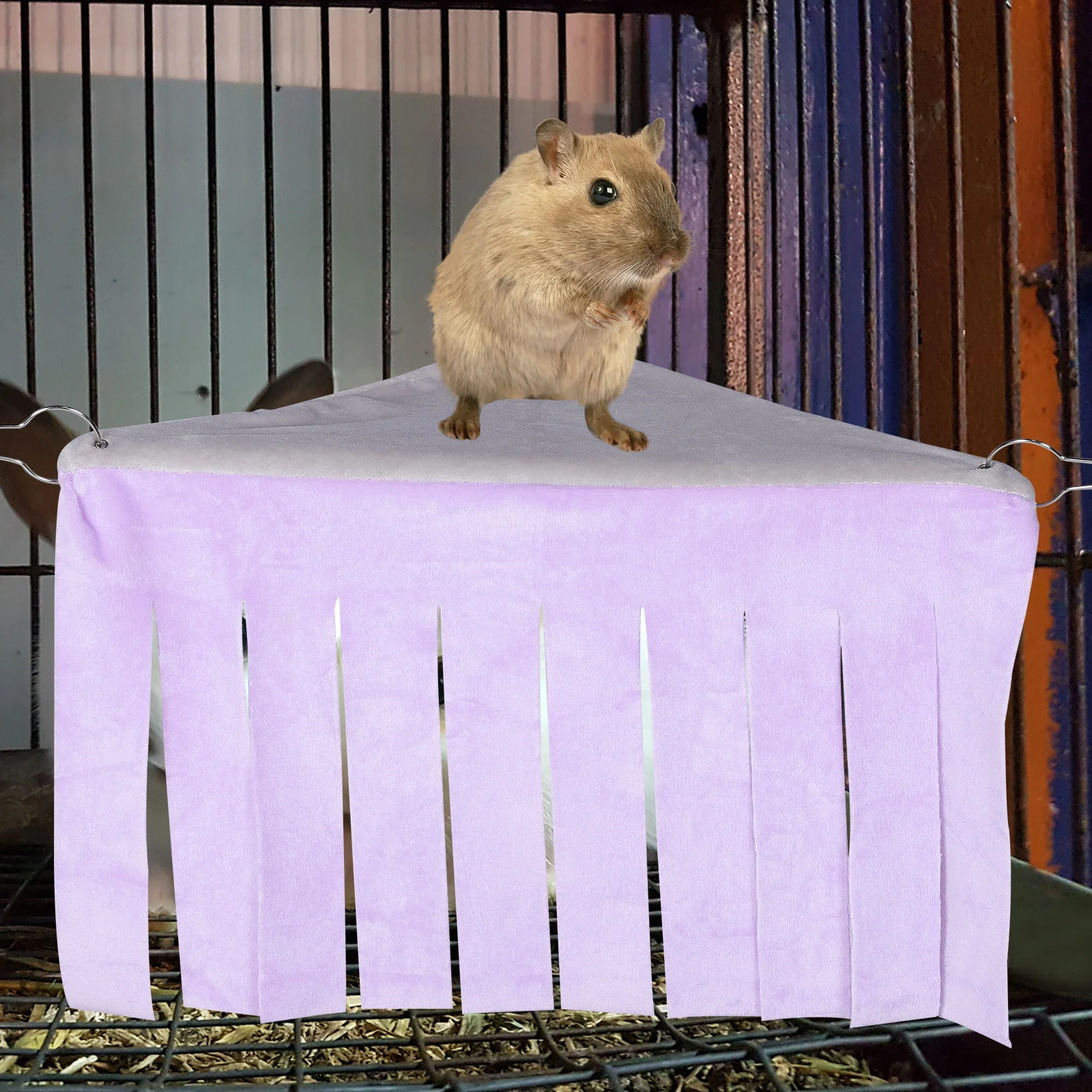 

Guinea Hideout Small Pet Hammock Rat Cage Hanging Tent Hamster Corner Hideaway