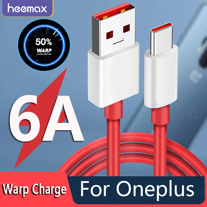 

Original 6A Oneplus Warp Charge Type C Cable for 10Pro 9RT 9Pro Dash Charge USB C Wire For 8 7 Pro 7t Fast Chagring for Huawei