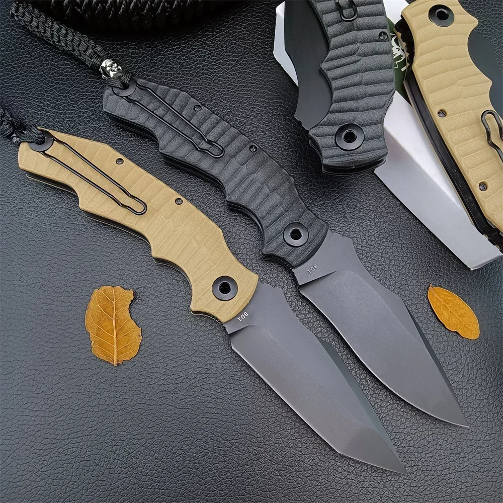 Складные ножи Pohl Force Alpha Five для выживания с лезвием 4 44 дюйма 7Cr13Mov черные/хаки