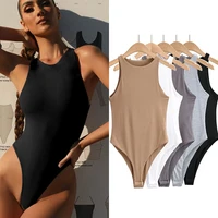 women body suit casual sexy slim beach jumpsuit romper girl bodysuit solid suit clothes clothing catsuit top para 2022