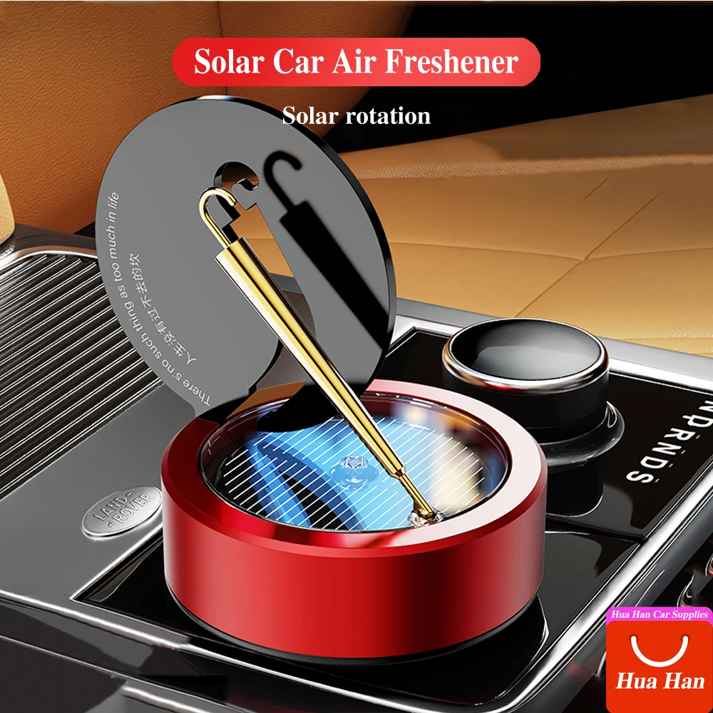 

Solar Car Air Freshener Rotate Fragrance Auto Flavoring Decoration Supplies Interior Accessories Women Original Perfume Diffuser