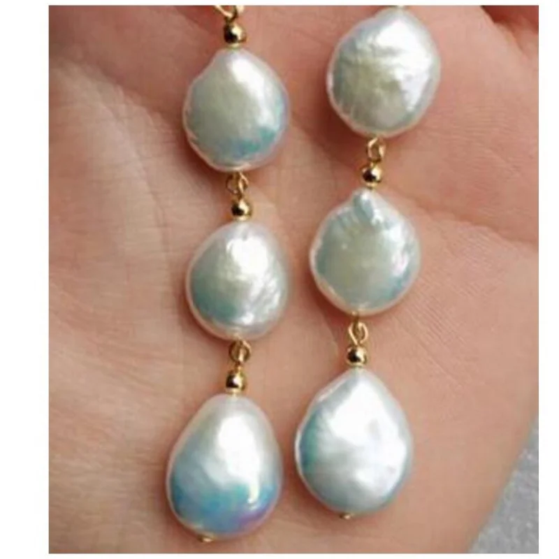 

Благородные украшения, 13-12 мм, AAA, Южная море, белая фотосессия