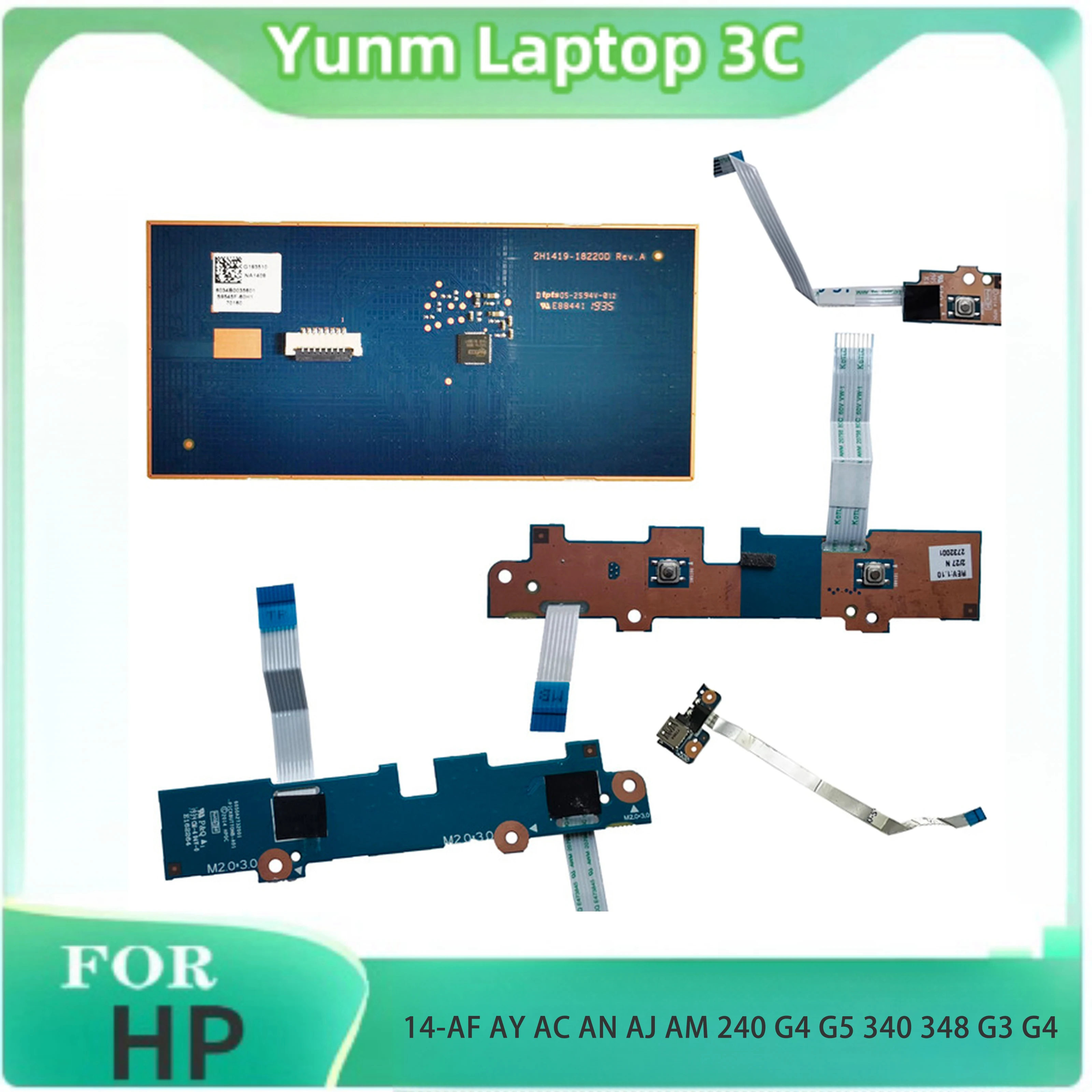 Для HP 14-AY AF AC AN AJ AM 240 G4 G5 340 348 G3 USB плата питания тачпада 6050A2731801 6050A2731901 6050A2732001