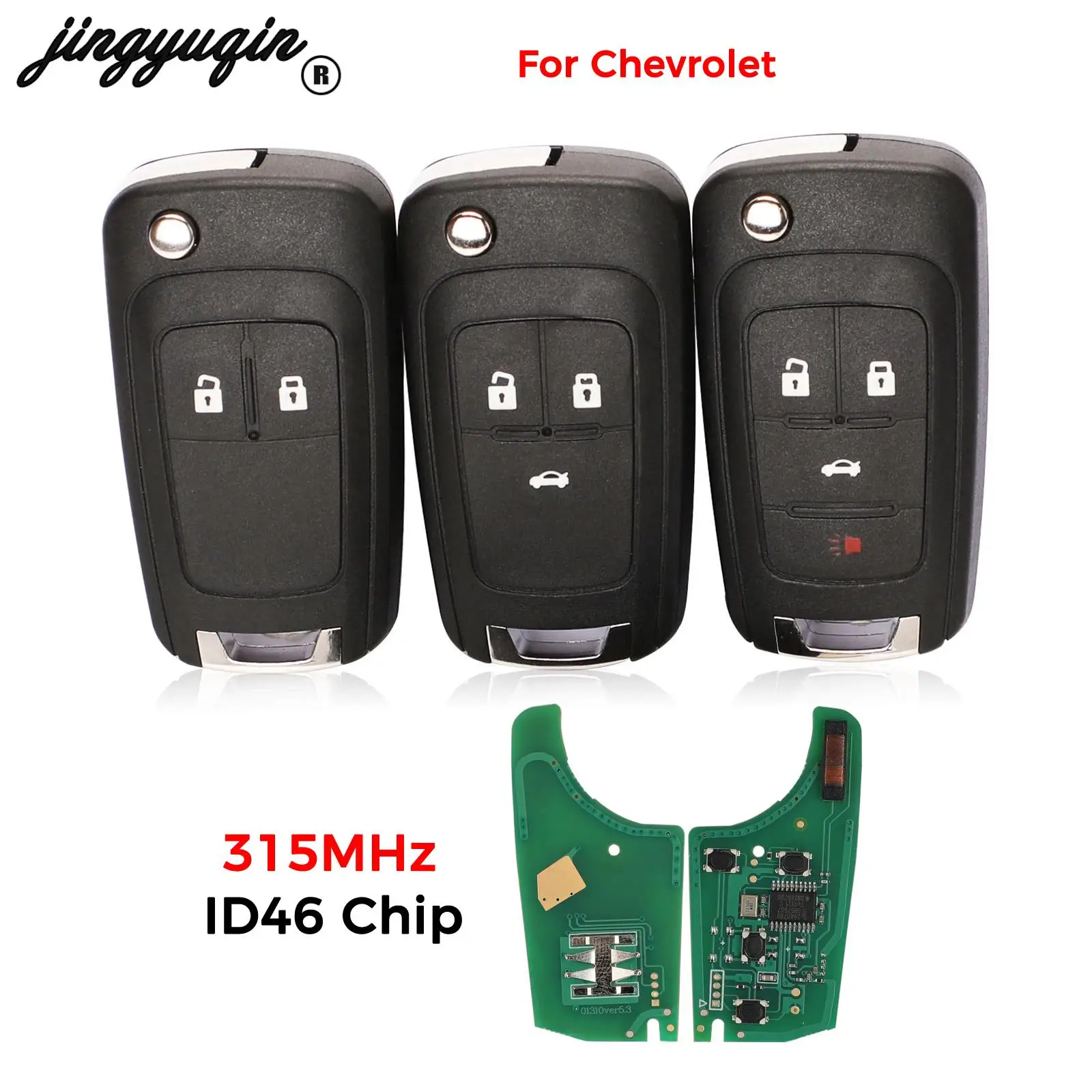 Сигнализация jingyuqin для Chevrolet Onix / New Prisma (MKII), сигнализация управления автомобилем 2013-2017, дистанционный ключ 315 МГц, чип PCF7937E, 2/3/4 кнопки Сигнализация jingyuqin для Chevrolet Onix / New Prisma (MKII), сигнализация управления автомобилем 2013-2017, дистанционный ключ 315 МГц, чип PCF7937E, 2/3/4 кнопки