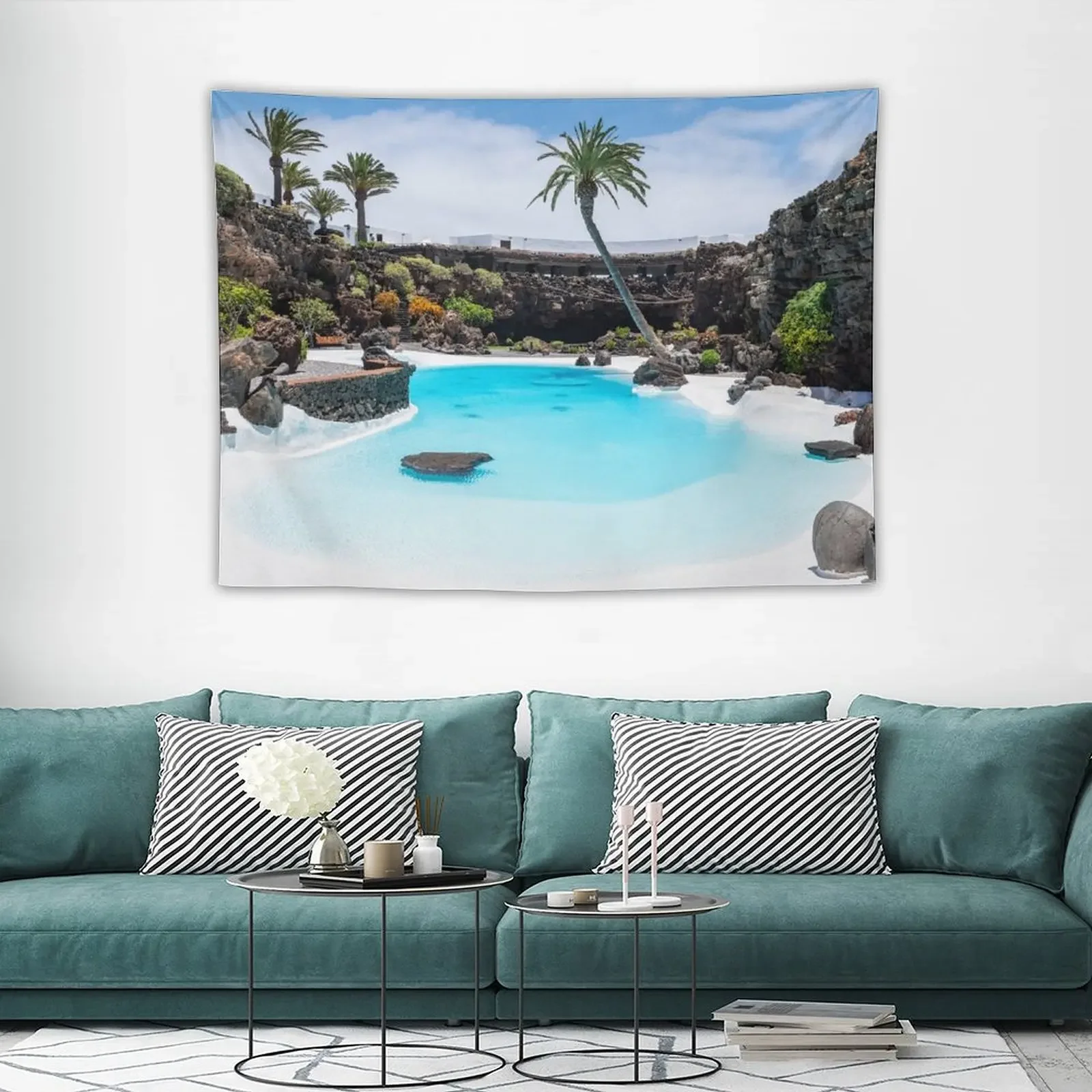 Jameos del Agua бассейн Lanzarote гобелен украшение для спальни Kawaii Декор комнаты