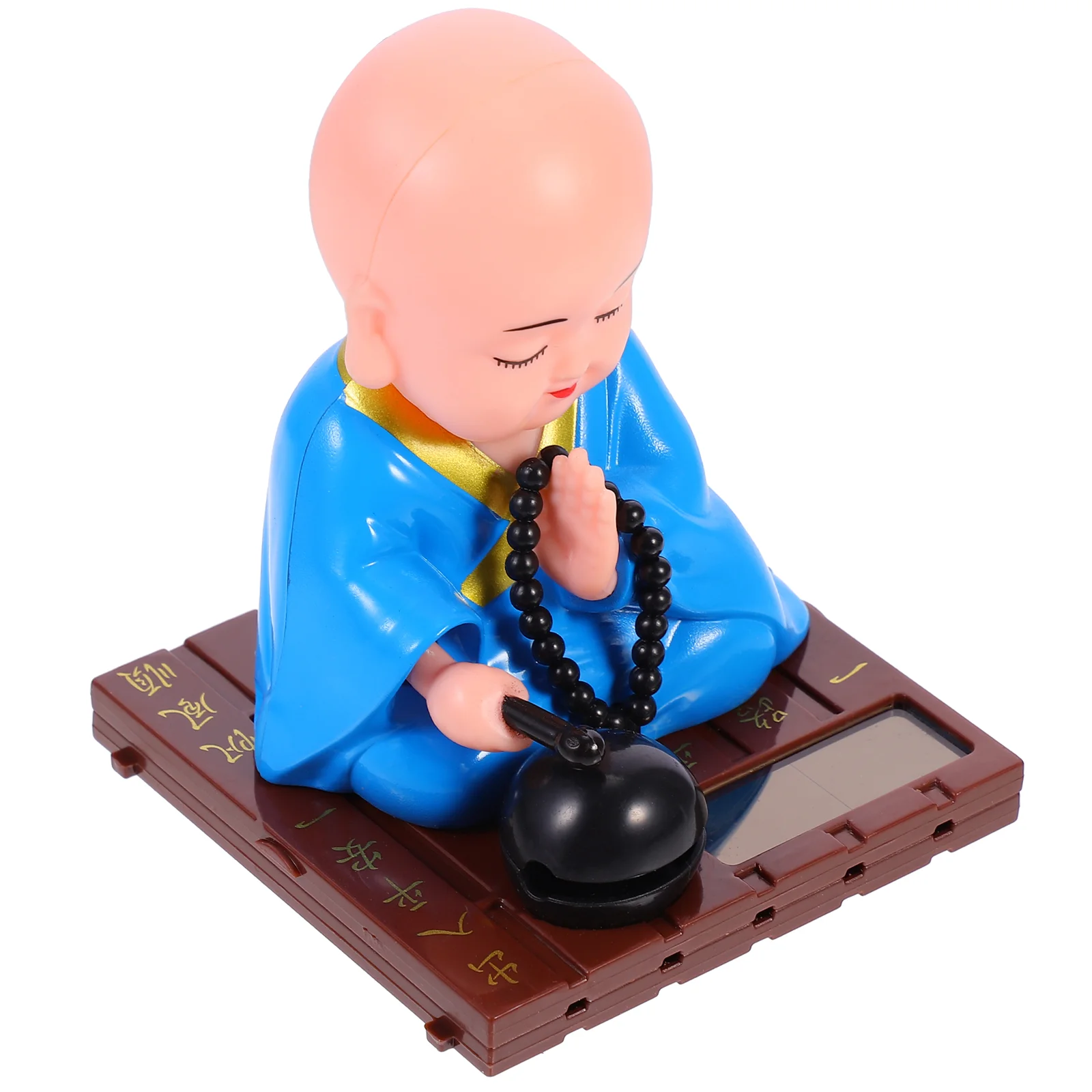 

Dining Table Decor Table Figurines Decor Meditating Statue Solar Car Interior Figurine Sculpture Figurine Figurine