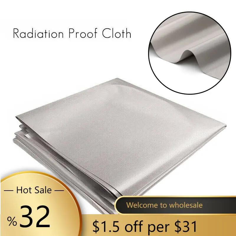 

EMF Protection Fabric Anti Radiation Blocking RFID Singal Wifi EMI LF RF 1m Anti-static Cloth High-shielding Conductive Fabric