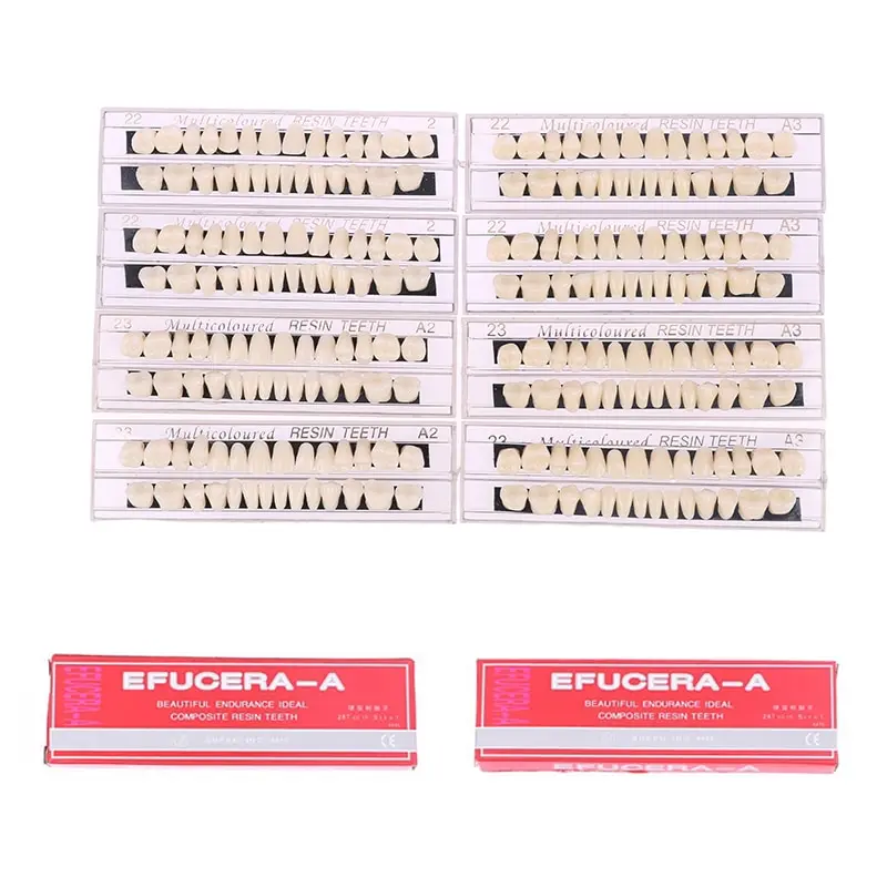 

56Pcs/2Box Dental Material Resin Teeth Teaching Model Dedicated Teeth Dental Material Teeth Care Tool Dental Oral Material