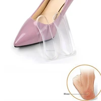 1 pair silicone heel protectors for womens shoes soft insert heel liner grips high heel comfort pads feet care accessories
