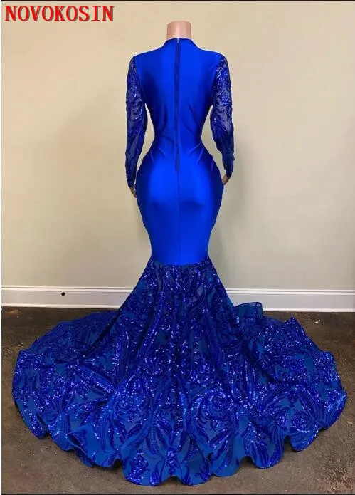 Образец блестящих блесток Русалка сексуальные платья для выпускного вечера