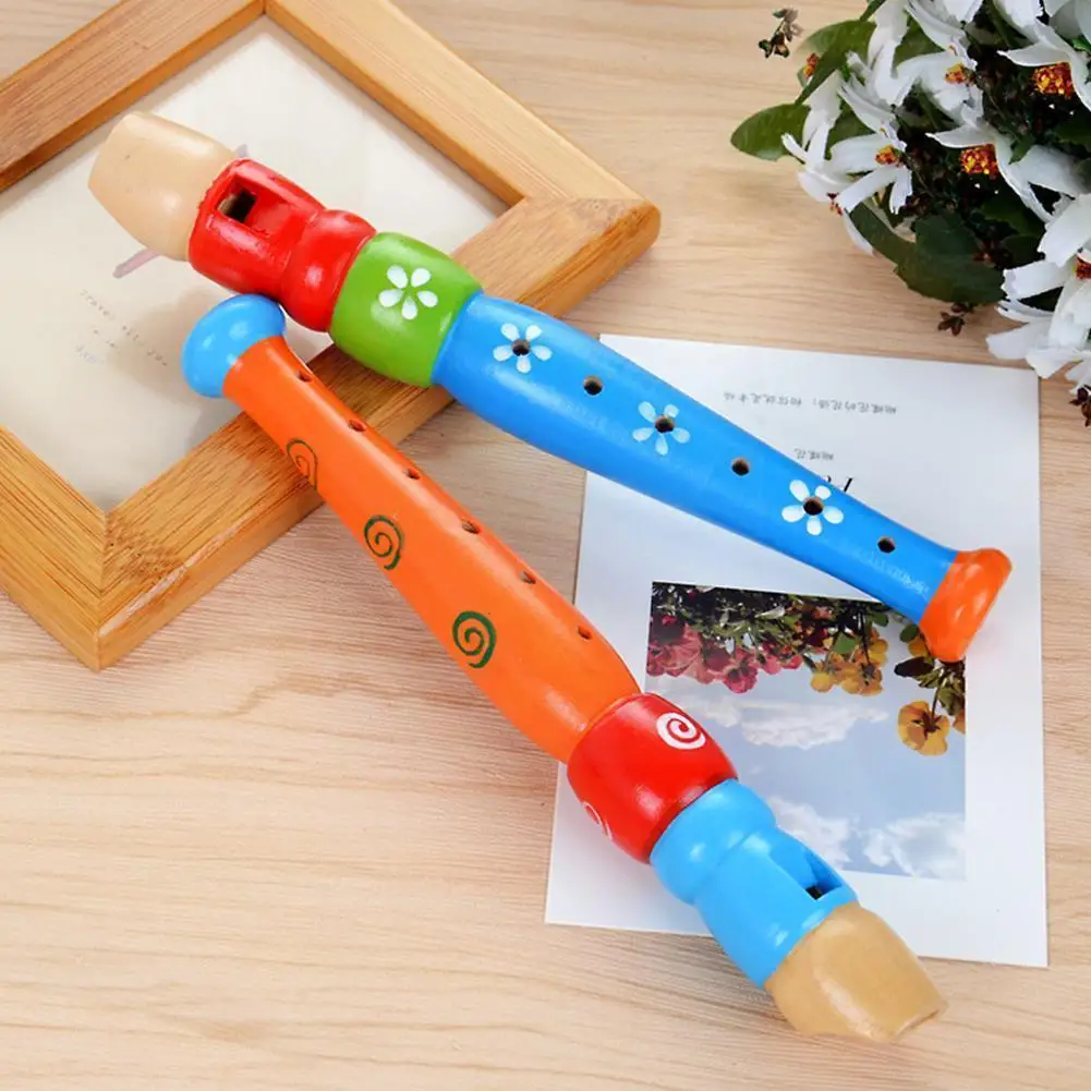 

Wooden Piccolo Multicolor Musical Instrument Recorder For Adult/kids Musical Toys O4w7