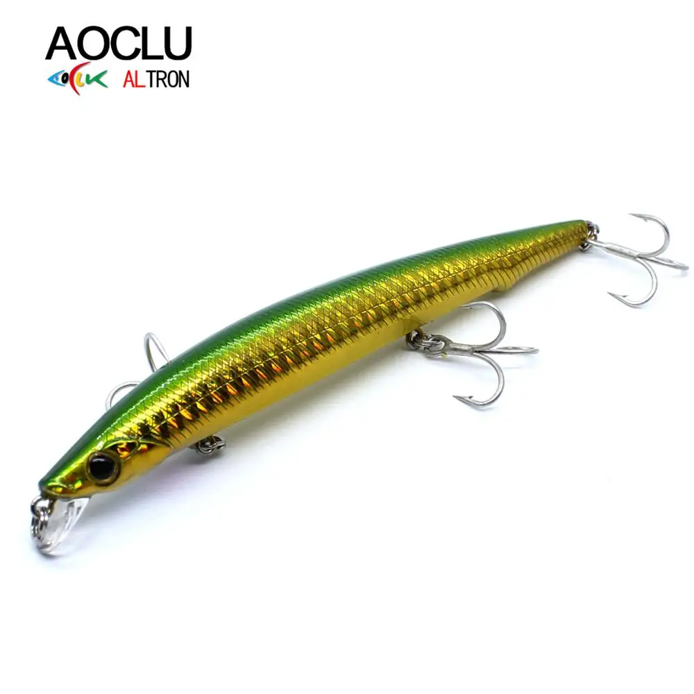 

AOCLU Jerkbait wobblers 12.5cm 12.8g Depth 0.8m Hard Bait Minnow Fishing lures magnet weight transfer system for long casting