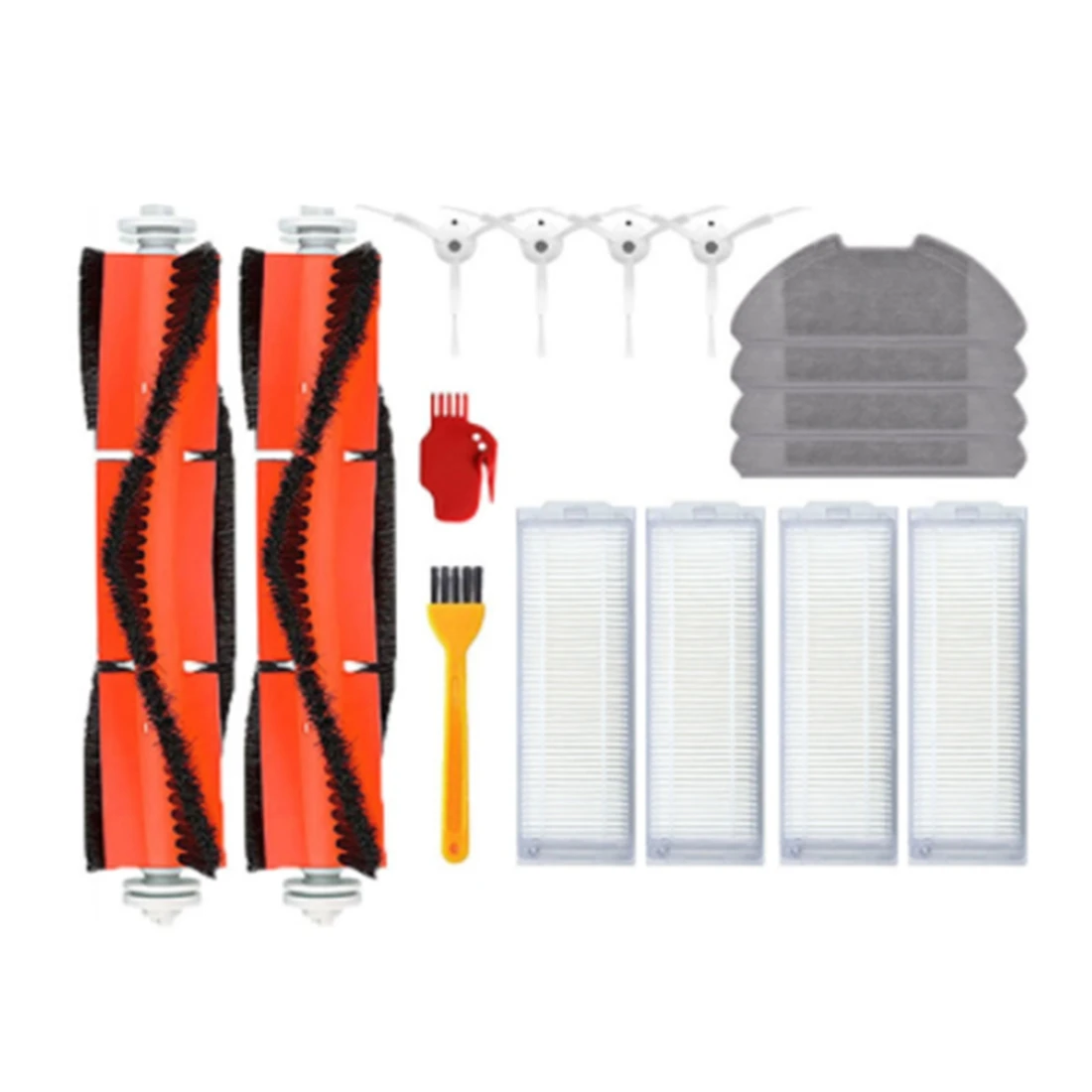 

Фильтр НЕРА Для робота-пылесоса Xiaomi Mi 2 Pro Lite, насадка на швабру с основной боковой щеткой, аксессуары для пылесоса Mijia, 1 комплект