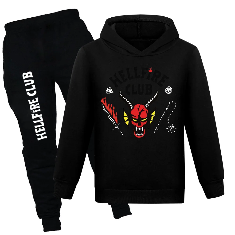 

Детский костюм для мальчиков «очень странные дела», 4 костюма для косплея, хлопковые детские спортивные костюмы для девочек с длинным рукав...