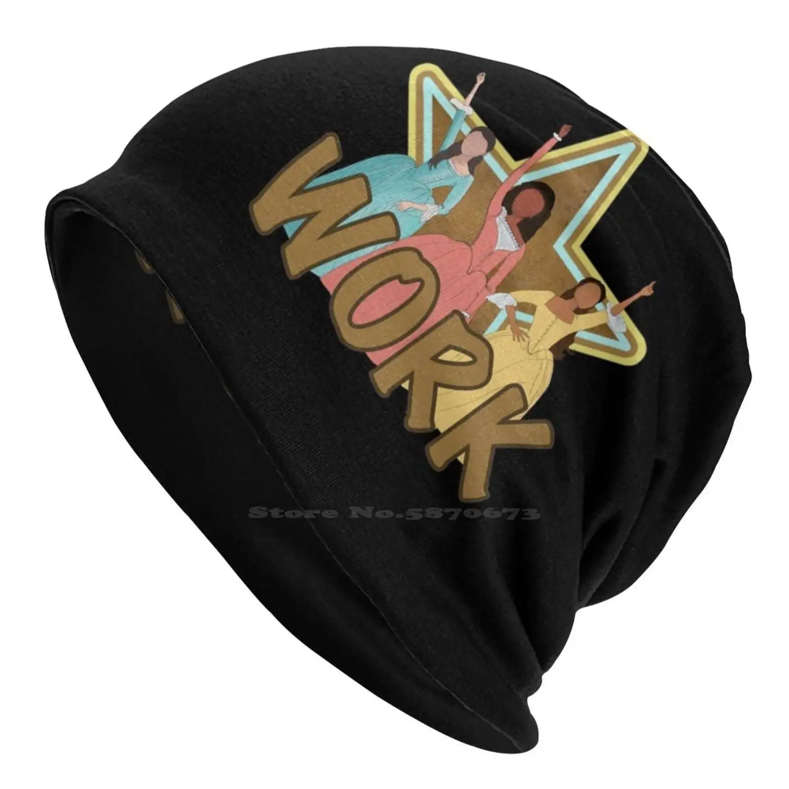 Работает! Вязаная шапка со звездами теплая уличные шапки Schyler сестры работа