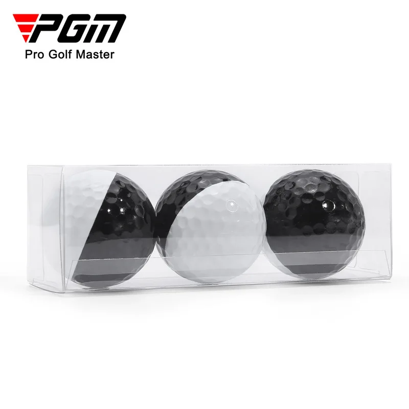 PGM golf two-color three-layer ball putter practice ball black and white