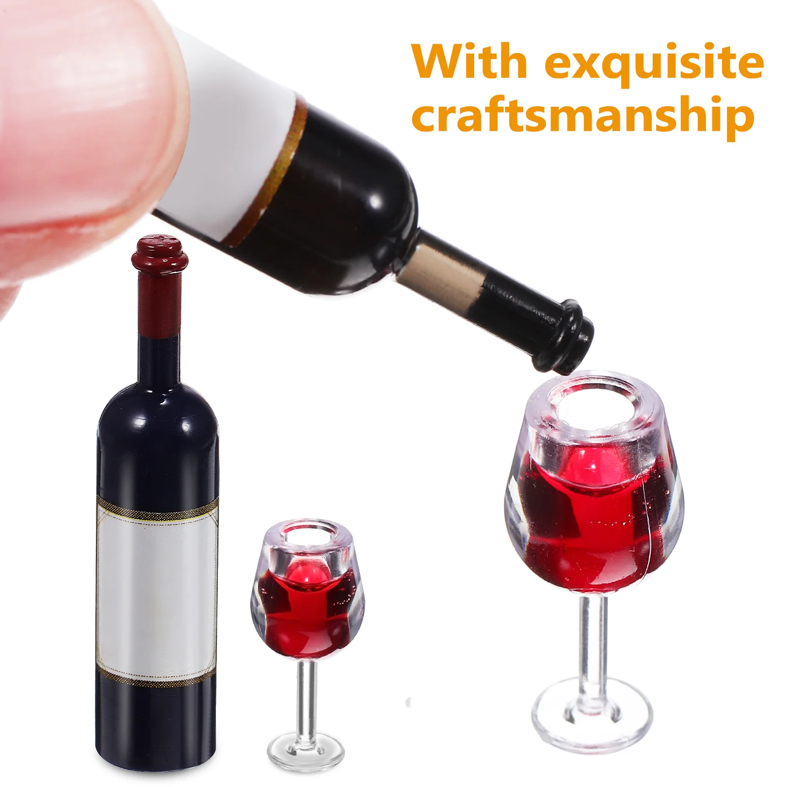 18 шт./компл. мини-игрушка стеклянные напитки миниатюрные стаканы бутылочка