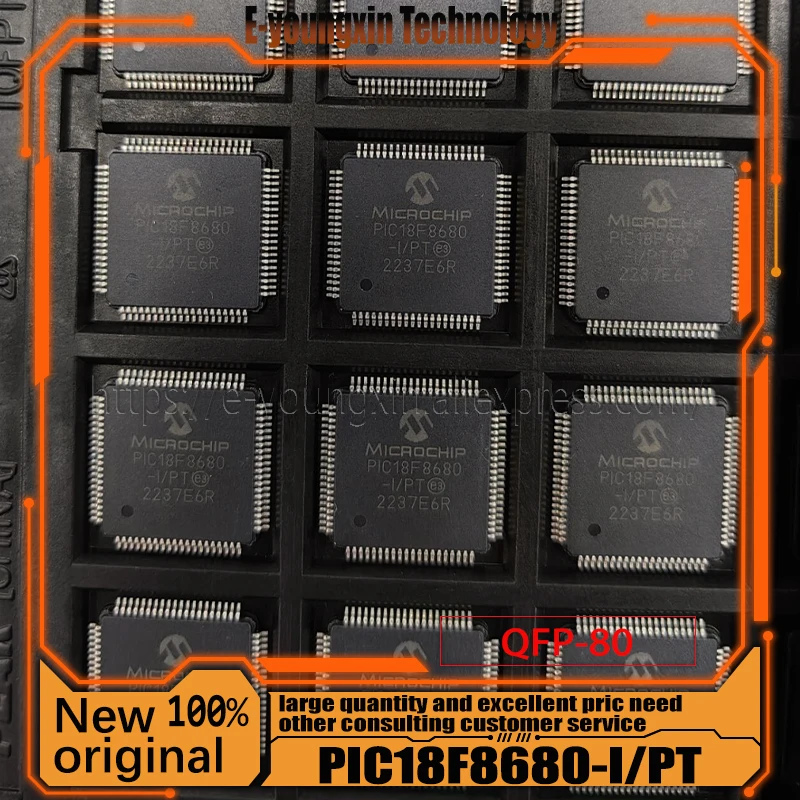 

100% Good PIC18F8680-I/PT QFP80 PIC18F8680-I/PT QFP-80 Chipset