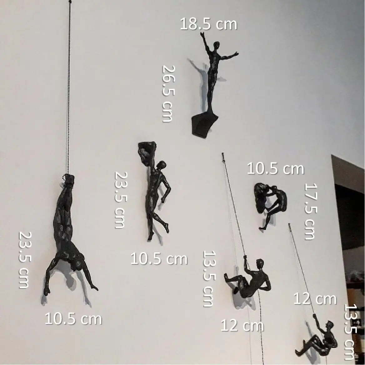 

Rock Climbing Character Sculpture Wall Hanging Background Climbing Man Art Hanging Climbing StatueWall Decor Dropshipping