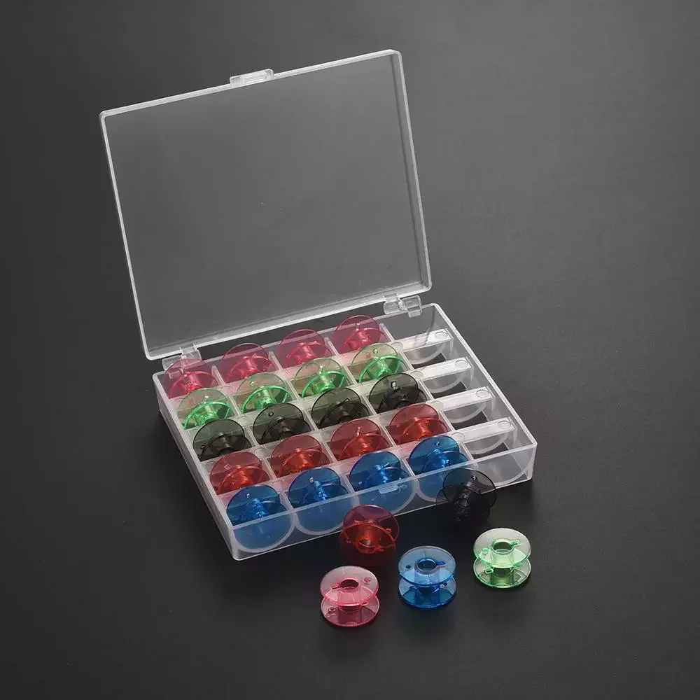 

Sewing Bobbins Box Set Bobbin Case Stitch Machine Spools Sewing Supplies Storage Box For Sewing Tools Accessories