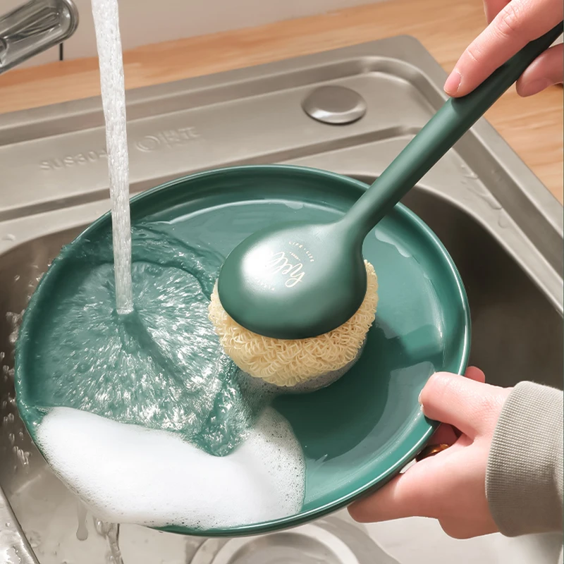 

Kitchen Cleaning Brush Long Handle Sink Dish Bowl Washing Cleaning Brush Multifunctional Practical Stain Removal Kitchen Tools
